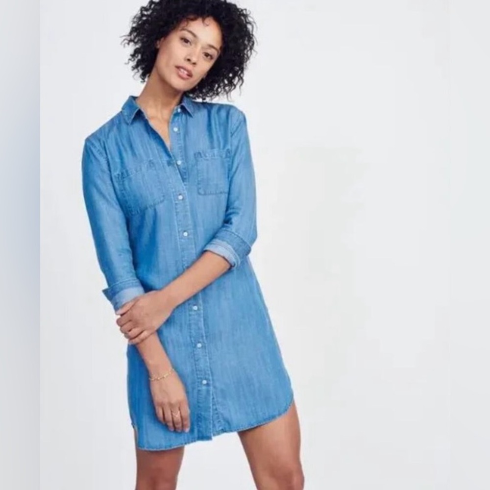 UNTUCKit Women's Long Sleeve Denim Dress